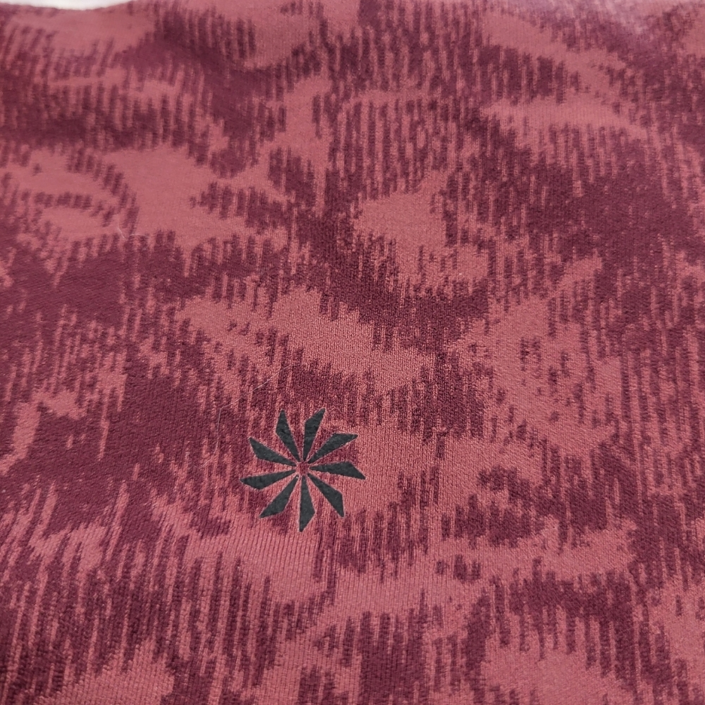 Athleta Womens Leggings Elation Size XS Cranberry Pilates Princess - Picture 4 of 8